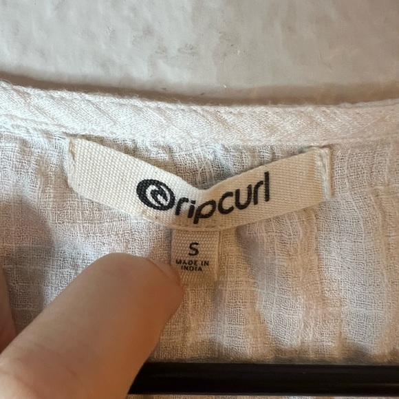 Rip curl White raw trim wrap short romper Small - Picture 6 of 7